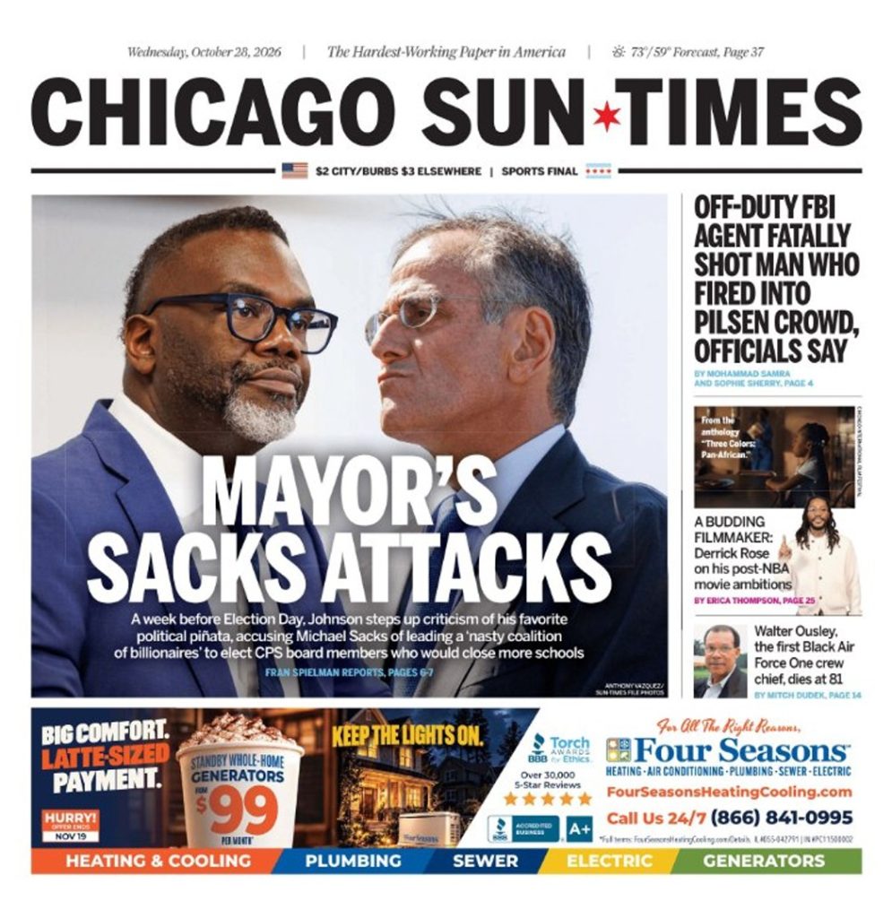 AAAAA Koran CHICAGO SUN TIMES Today, English (File PDF)