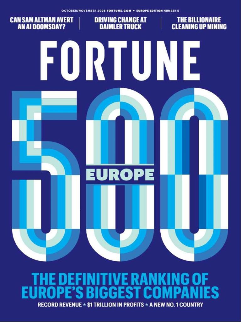 Majalah FORTUNE EUROPE Edisi November - Oktober 2026, English (File PDF)