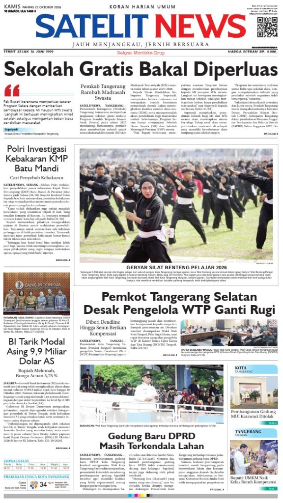 AAAAA Koran Harian SATELIT NEWS Hari ini, (File PDF)
