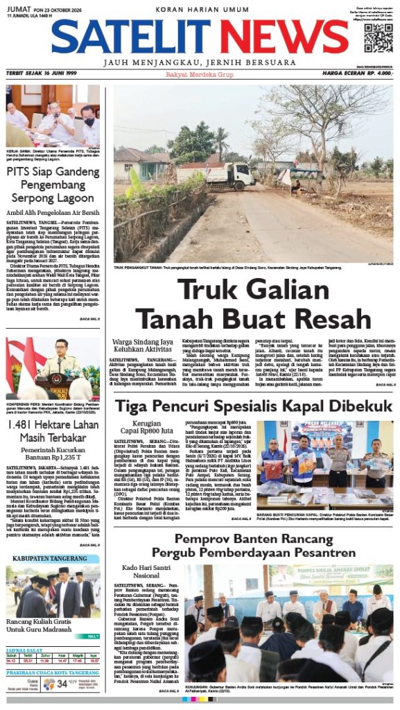 AAAAA Koran Harian SATELIT NEWS Hari ini, (File PDF)