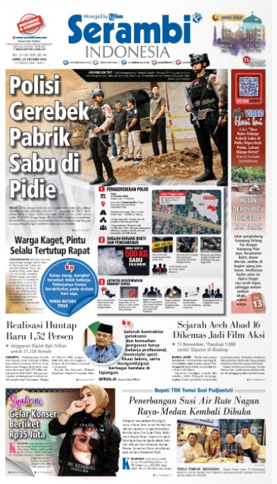 AAAAA Koran SERAMBI INDONESIA Kemarin (Link URL-nya di Chat Tawk.to)