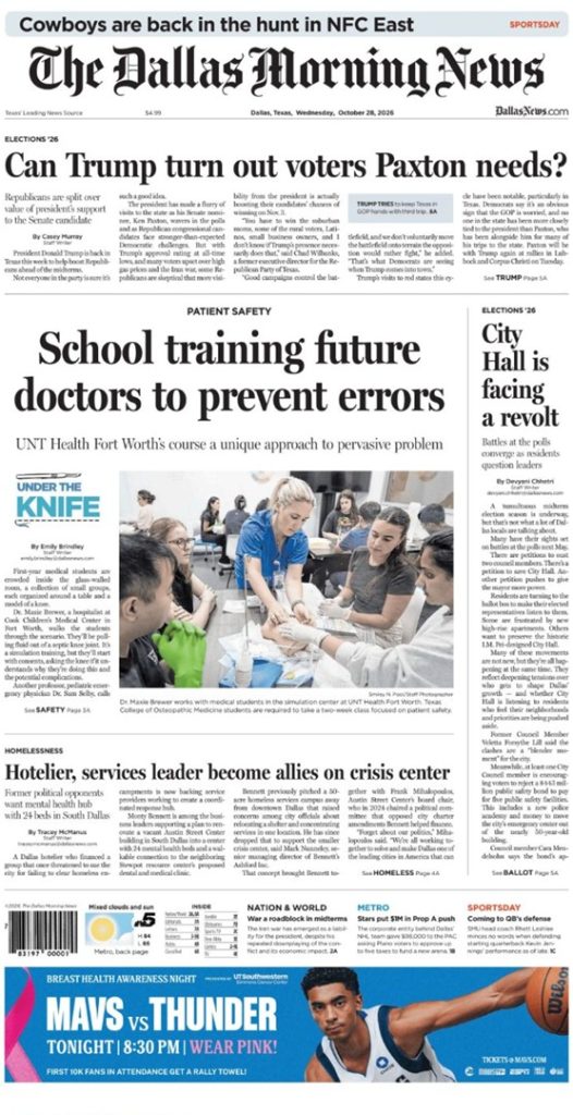 AAAAA Koran THE DALLAS MORNING NEWS Today, English (File PDF)