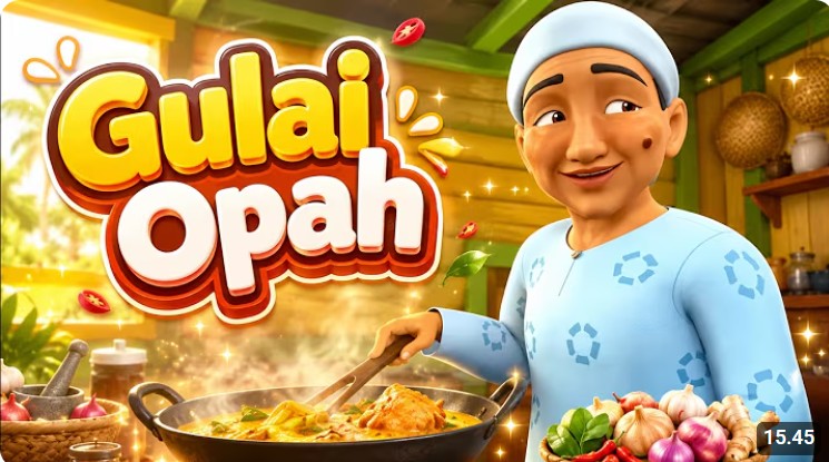 Upin & Ipin : Gulai Opah, Subtitle Bahasa Indonesia (Video) Bahasa Malaysia
