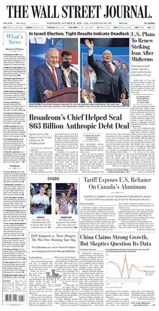 AAAAA Koran THE WALL STREET JOURNAL Today, English (File PDF)
