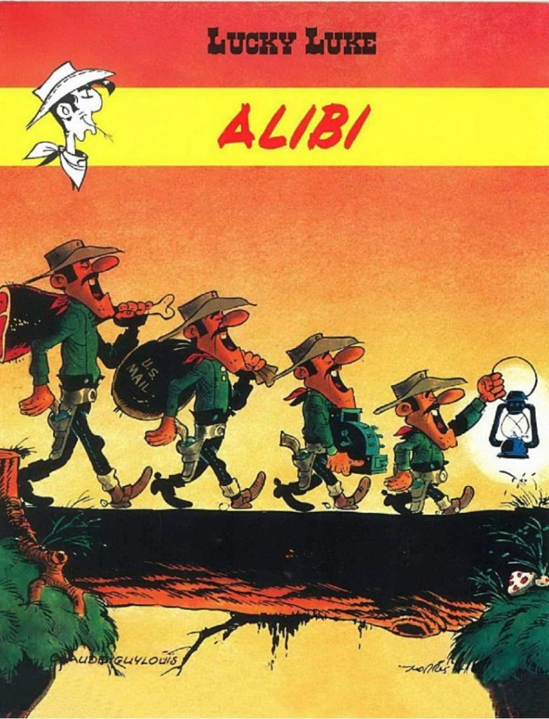Komik Majalah Lucky Luke : "ALIBI" by Claude Guylouis & Morris, Full Color - Bahasa Indonesia
