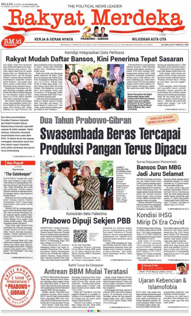 AAAAA Koran Harian RAKYAT MERDEKA Edisi Prabowo - Gibran (ID) (File PDF)