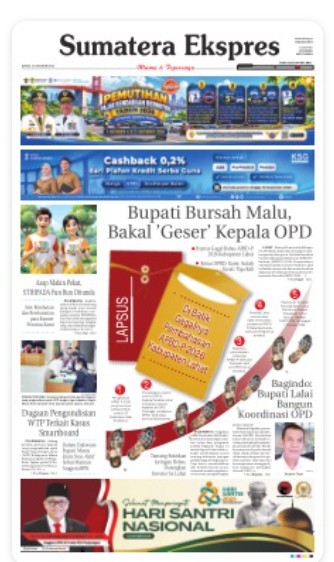 AAAAA Koran SUMATERA EXPRESS Hari ini (Via Chat Tawk.to Link URL-nya)