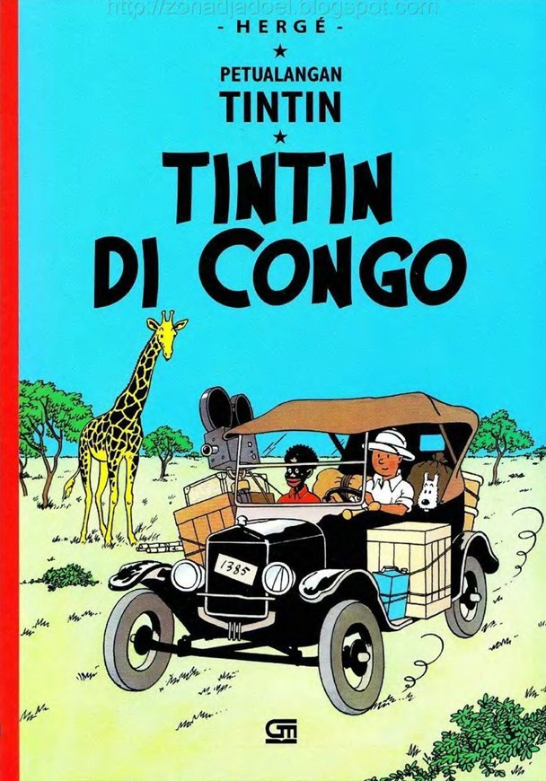 Tintin di Congo by Herge, Full Color