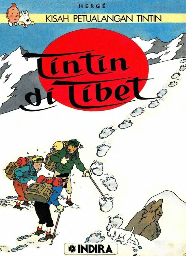 Tintin di Tibet by Herge, Full Color